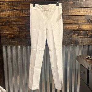 Jones New York Off-White Straight Leg Pants